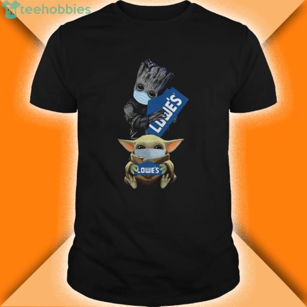 baby groot and baby yoda face mask hug lowes shirt 600x600px Baby Groot And Baby Yoda Face Mask Hug Lowes Shirt