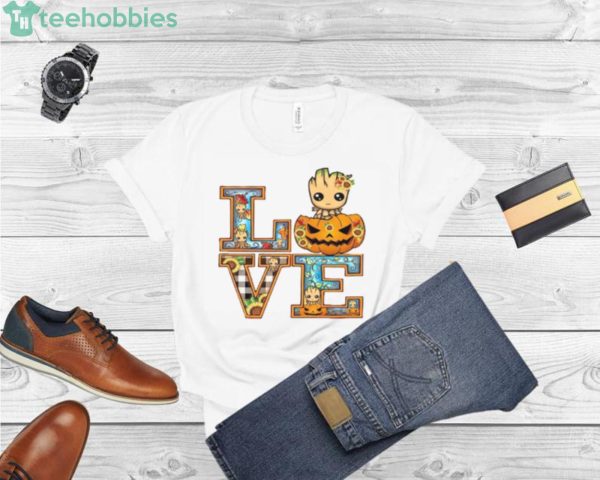 baby groot and baby yoda love shirt 600x480px Baby Groot And Baby Yoda Love Shirt