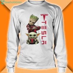 baby groot and baby yoda tesla star wars shirt 3 247x247px Baby Groot And Baby Yoda Tesla Star Wars Shirt
