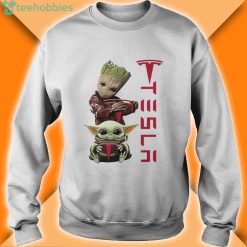 baby groot and baby yoda tesla star wars shirt 4 247x247px Baby Groot And Baby Yoda Tesla Star Wars Shirt