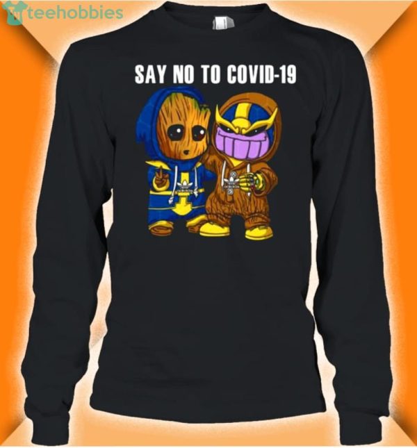 baby groot and thanos sau no to covid19 shirt 2 600x645px Baby Groot And Thanos Sau No To Covid19 Shirt