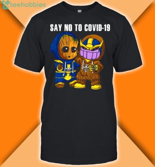baby groot and thanos sau no to covid19 shirt 600x645px Baby Groot And Thanos Sau No To Covid19 Shirt
