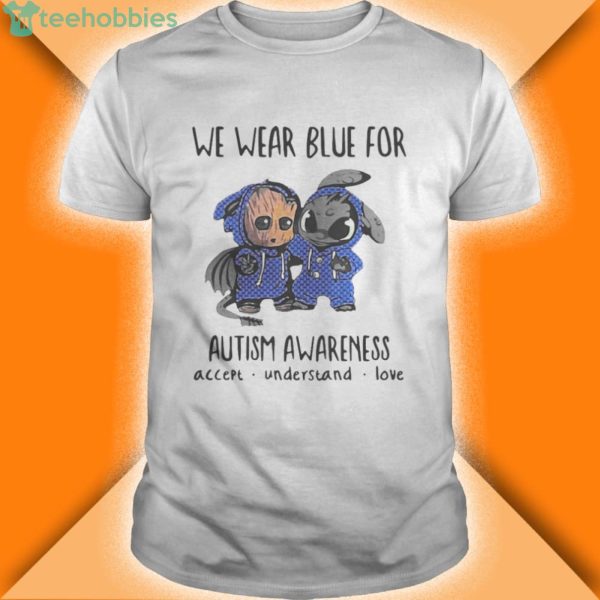 baby groot and toothless we wear blue for autism awareness shirt 5 600x600px Baby Groot And Toothless We Wear Blue For Autism Awareness Shirt