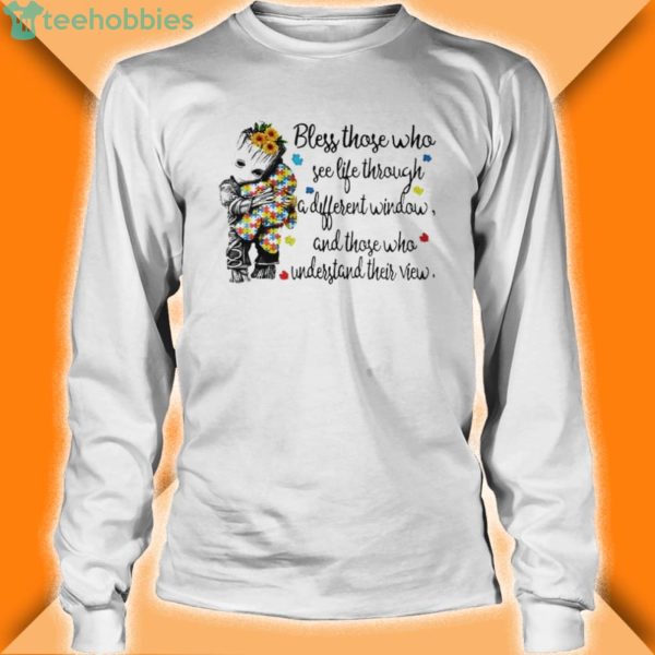 baby groot hug autism bless those who see life through a different window shirt 2 600x600px Baby Groot Hug Autism Bless Those Who See Life Through A Different Window Shirt