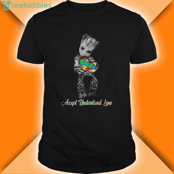 baby groot hug autism heart accept understand love shirt 600x600px Baby Groot Hug Autism Heart Accept Understand Love Shirt
