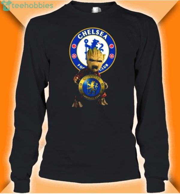 baby groot hug chelsea logo shirt 2 600x645px Baby Groot Hug Chelsea Logo Shirt