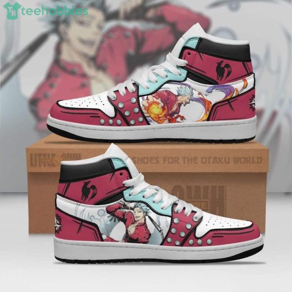 Ban The Seven Deadly Sins Anime Air Jordan Hightop Shoes Product Photo 1