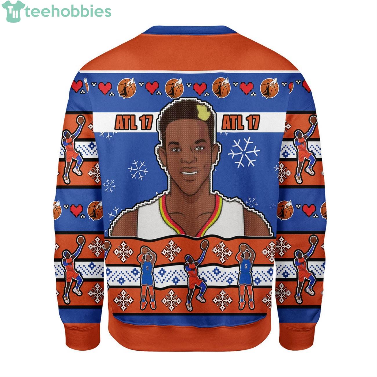 Basketball Atl 17 Ugly Christmas Sweater image Basketball Atl 17 Ugly Christmas Sweater Product Photo 2