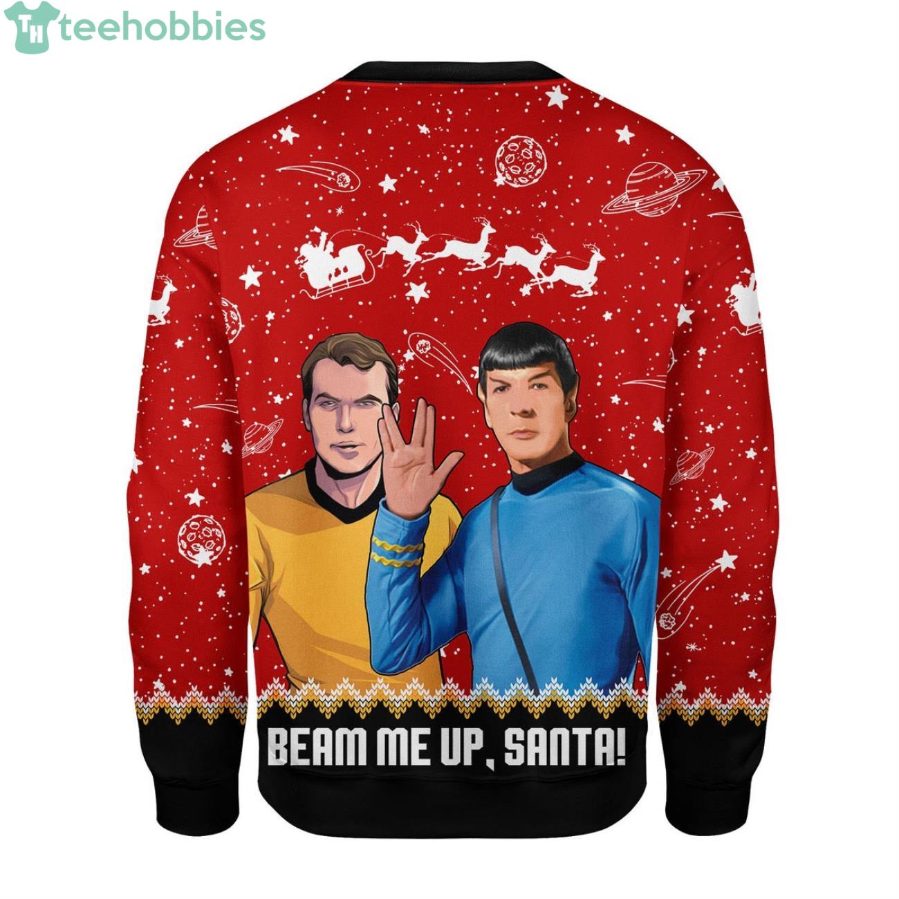 Beam Me Up Santa! Ugly Christmas Sweater image Beam Me Up Santa! Ugly Christmas Sweater Product Photo 2