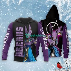 Beerus Lover All Over Printed 3D Shirt Dragon Ball Anime Fans Product Photo 3