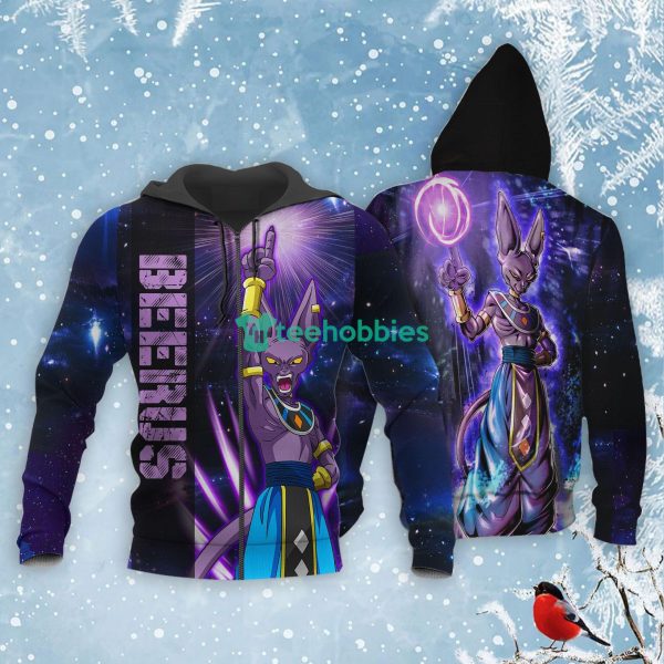 Beerus Sama All Over Printed 3D Shirt Dragon Ball Anime Fans Product Photo 1