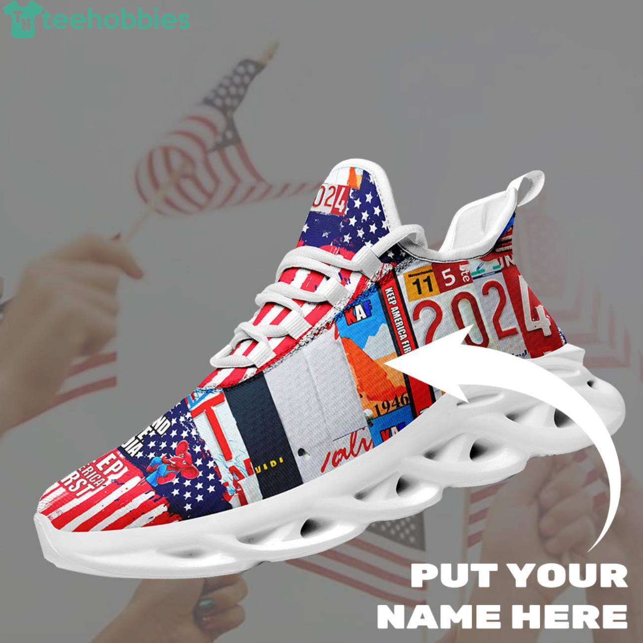 American Flag Shoes Patriothee Sneakers for Men Walking Sneakers  Maxsoul-b03013 Custom Max Soul American Flag, USA Flag Sneakers Shoes