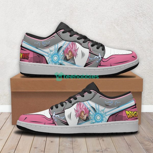 Black Goku Custom Super Saiyan Rose Dragon Ball Anime Air Jordan Low Top Shoesproduct photo 1