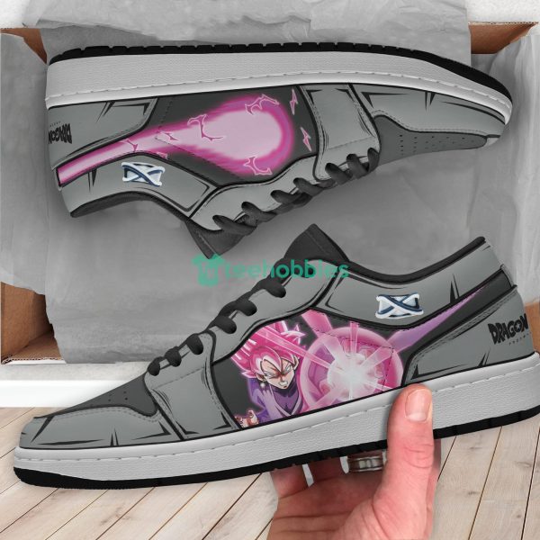 Black Goku Super Saiyan Rose Custom Dragon Ball Anime Air Jordan Low Top Shoes Product Photo 3