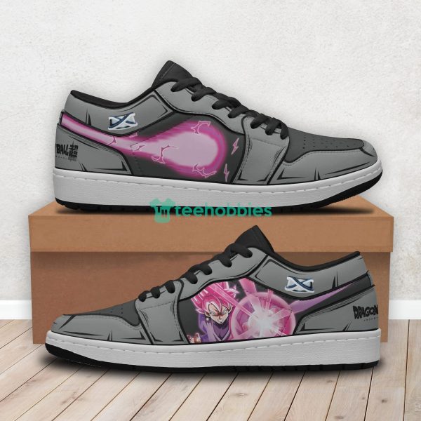 Black Goku Super Saiyan Rose Custom Dragon Ball Anime Air Jordan Low Top Shoes Product Photo 4