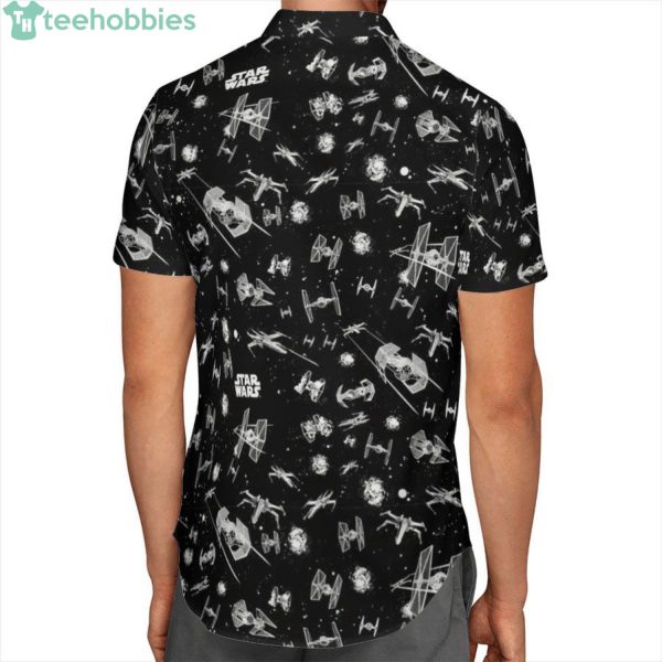 Black Star Wars Short Sleeves Hawaiian Shirtproduct photo 2