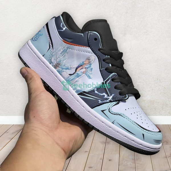 Bleach Toshiro Hitsugaya Custom Anime Air Jordan Low Top Shoesproduct photo 3