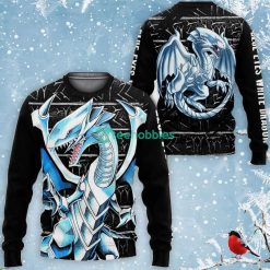Bleachue-Eyes White Dragon All Over Printed 3D Shirt Custom Yugioh Anime Fans Product Photo 2