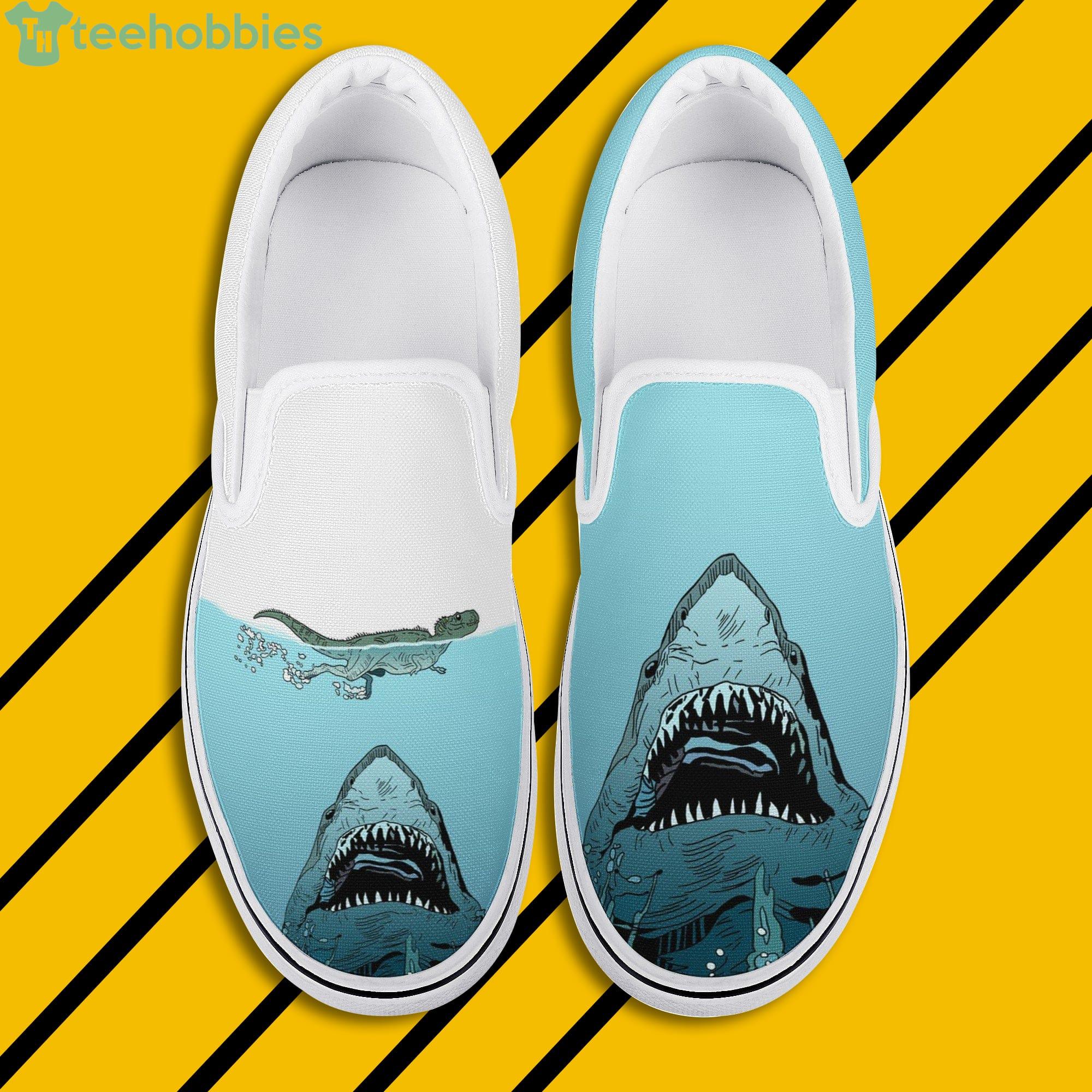 Blue Shark Slip On Shoes For Men And Women