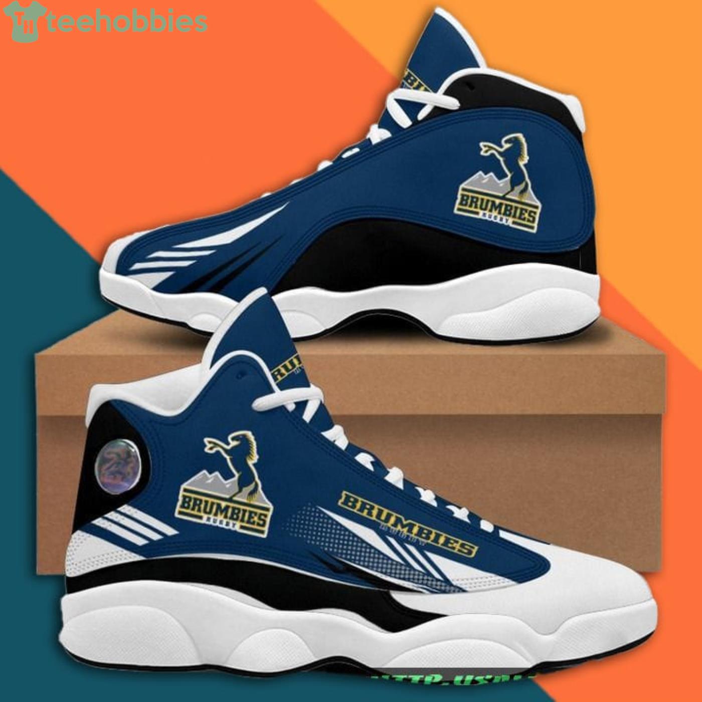 Brumbies Rugby Team Air Jordan 13 Sneaker Shoes Product Photo 2 Brumbies Rugby Team Air Jordan 13 Sneaker Shoes Product Photo 2