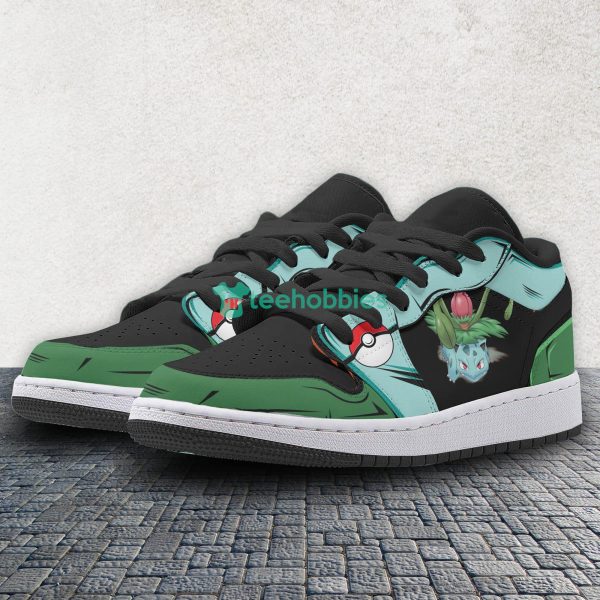 Bulbasaur Pokemon Anime Custom Air Jordan Low Top Shoes Product Photo 2