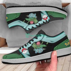 Bulbasaur Pokemon Anime Custom Air Jordan Low Top Shoes Product Photo 3