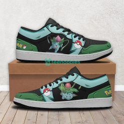 Bulbasaur Pokemon Anime Custom Air Jordan Low Top Shoes Product Photo 1