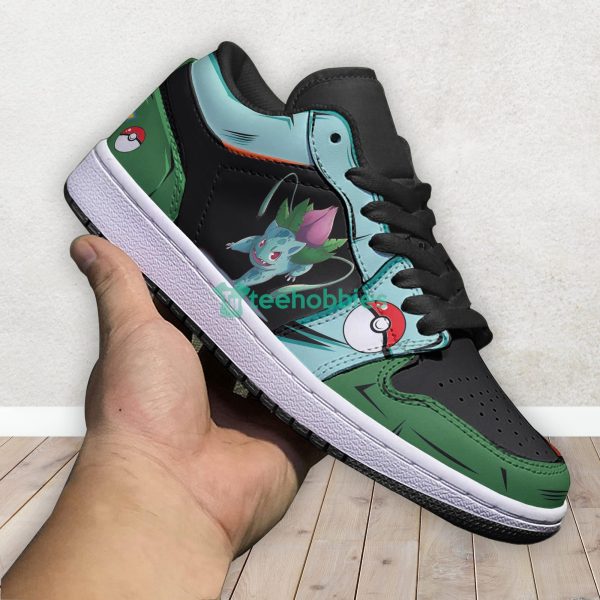 Bulbasaur Pokemon Anime Custom Air Jordan Low Top Shoes Product Photo 4