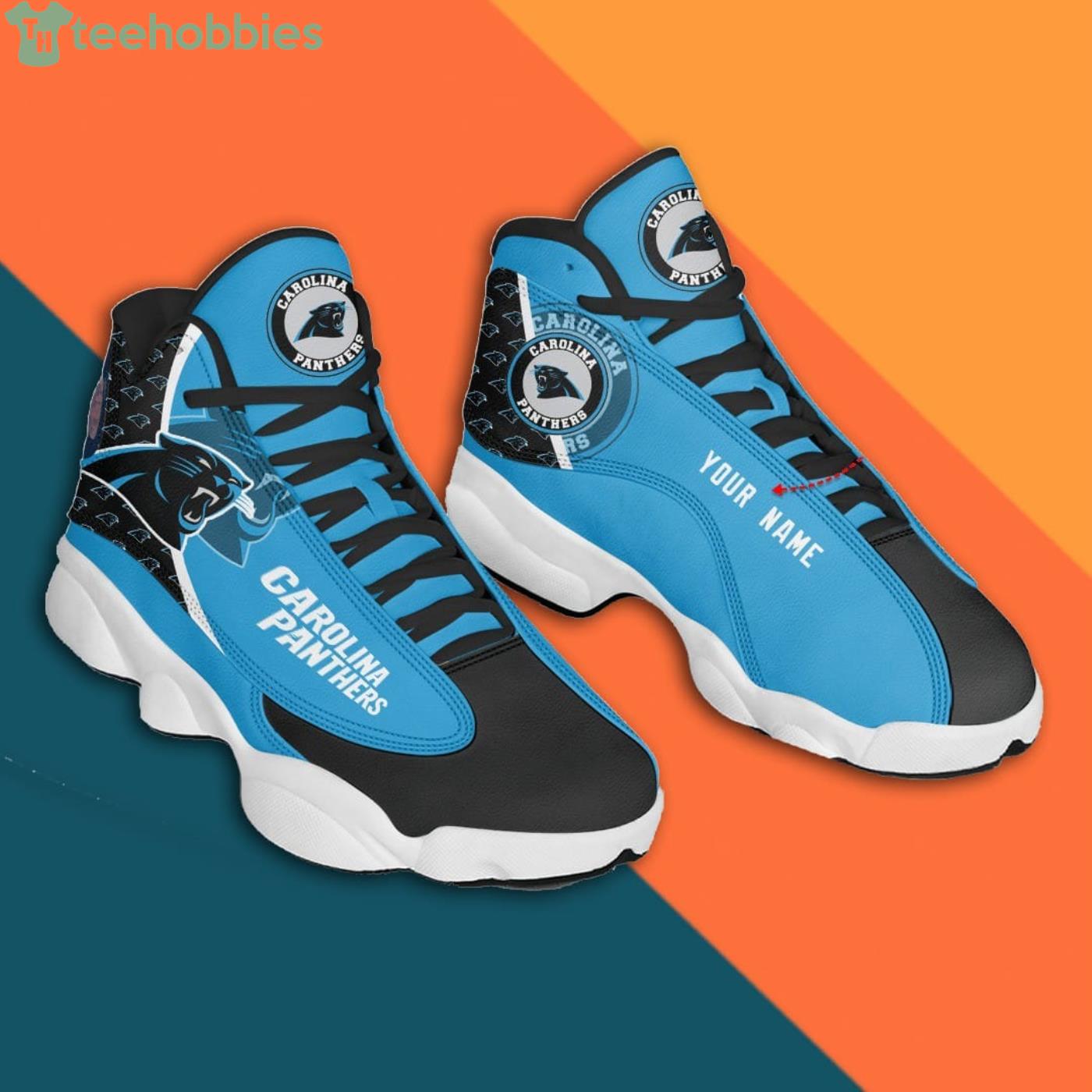 Carolina Panthers Air Jordan 13 Sneaker Shoes Product Photo 3 Carolina Panthers Air Jordan 13 Sneaker Shoes Product Photo 3