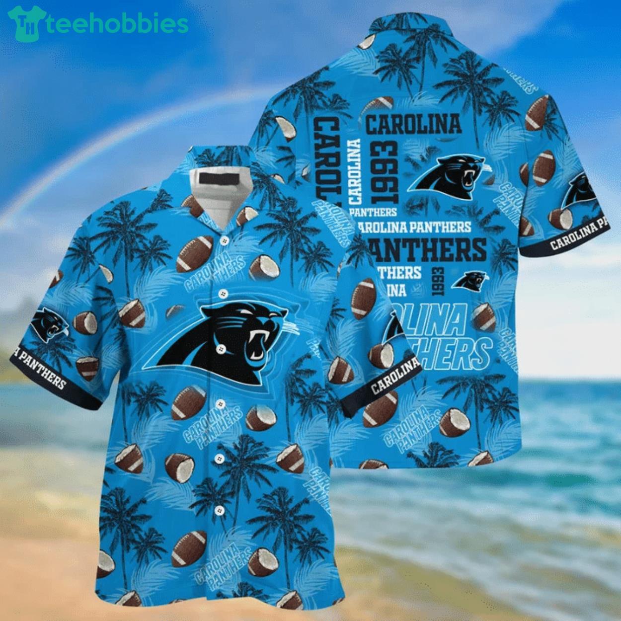 Carolina Panthers All Over Print Balls Hawaiian Shirt Product Photo 1