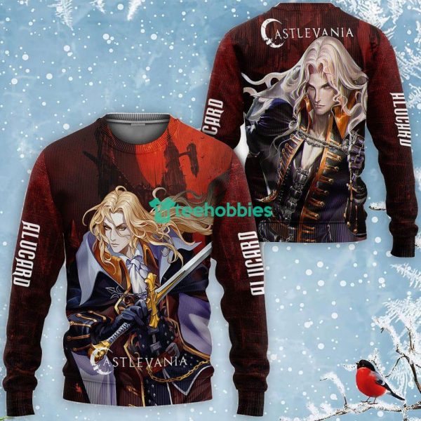 Castlevania Alucard All Over Printed 3D Shirt Anime Fans Merch Stores Product Photo 2