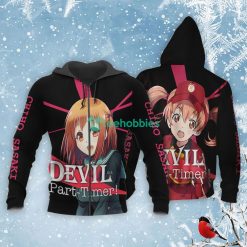 Chiho Sasaki All Over Printed 3D Shirt The Devil is a Part-Timer Custom Anime Fans Product Photo 1