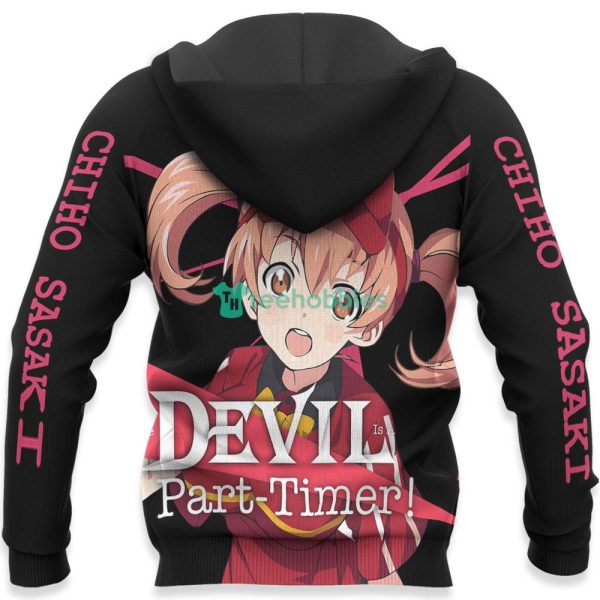 Chiho Sasaki All Over Printed 3D Shirt The Devil is a Part-Timer Custom Anime Fans Product Photo 5