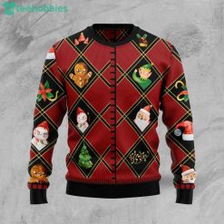 Christmas Symbols Funny Ugly Christmas Sweater Product Photo 1
