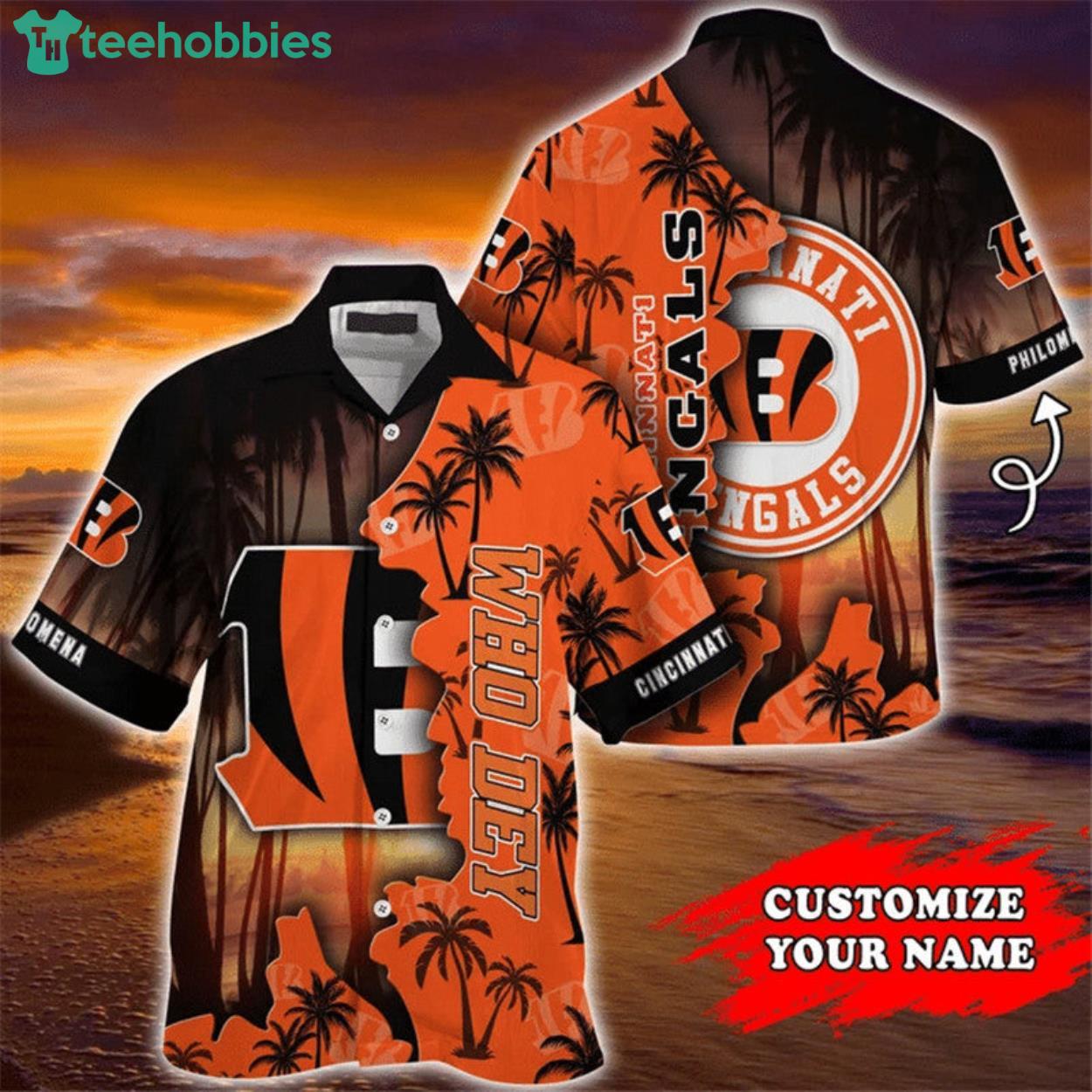 Cincinnati Bengals Hawaiian Custom Name For Fans Product Photo 1