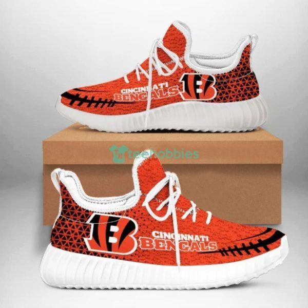 Cincinnati Bengals Logo Sneakers Sport Reze Shoes For Fans Product Photo 2