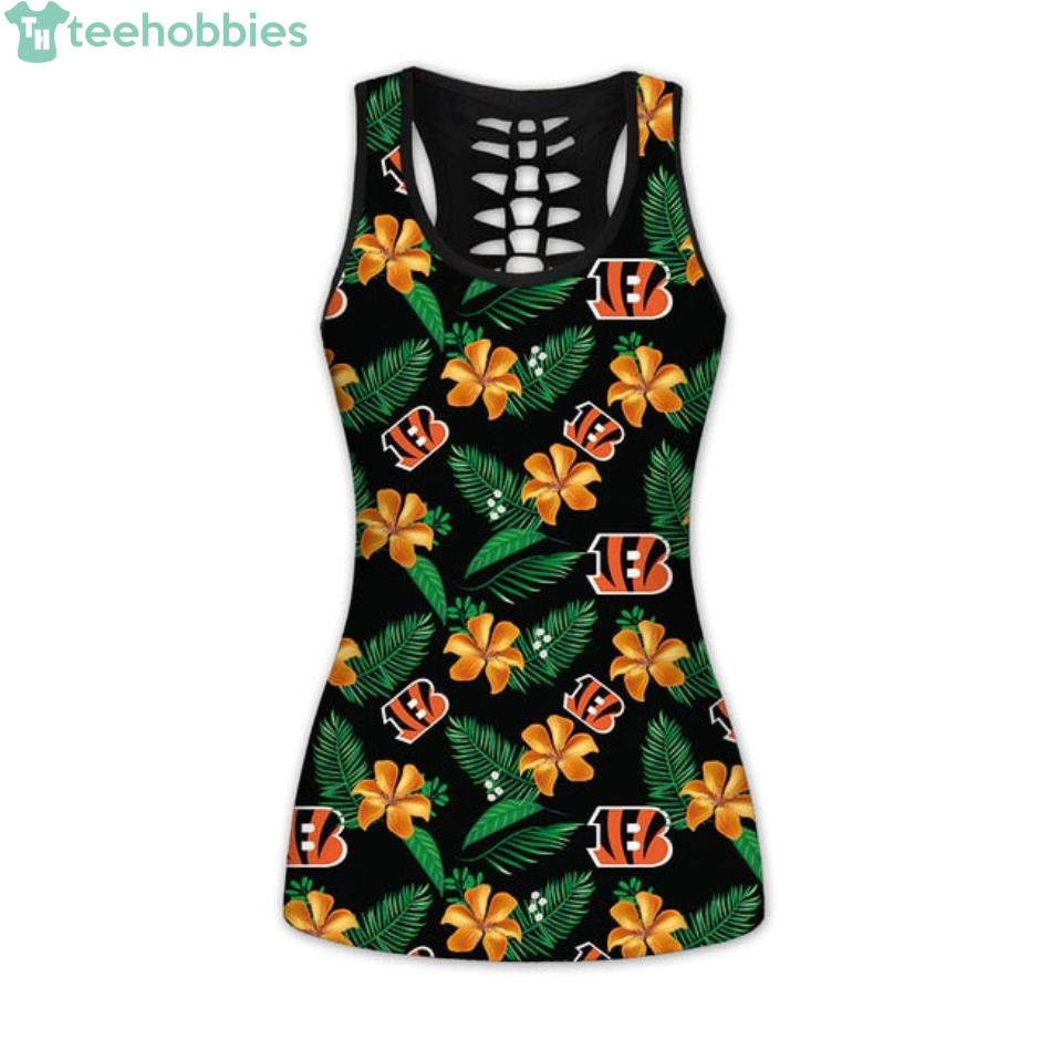 Cincinnati Bengals Tropical Hawwaiian Hollow Tank Top Product Photo 1