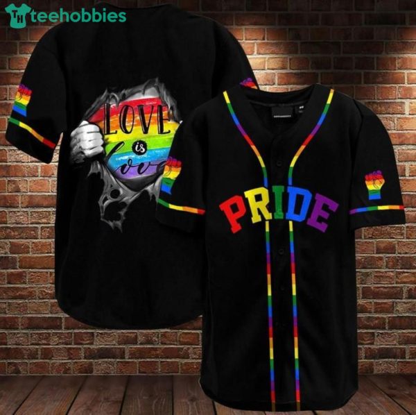 Come Out Lgbt Pride Unisex Best Gift Black Basebal Jersey Shirt Product Photo 1