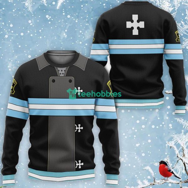Company 5 Fire Force Uniform All Over Printed 3D Shirt Anime Fans Product Photo 2