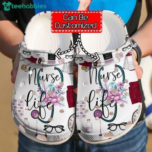 Cuistom Name Nurse Beautiful Life Gift For Nurse Clog Shoes Product Photo 1