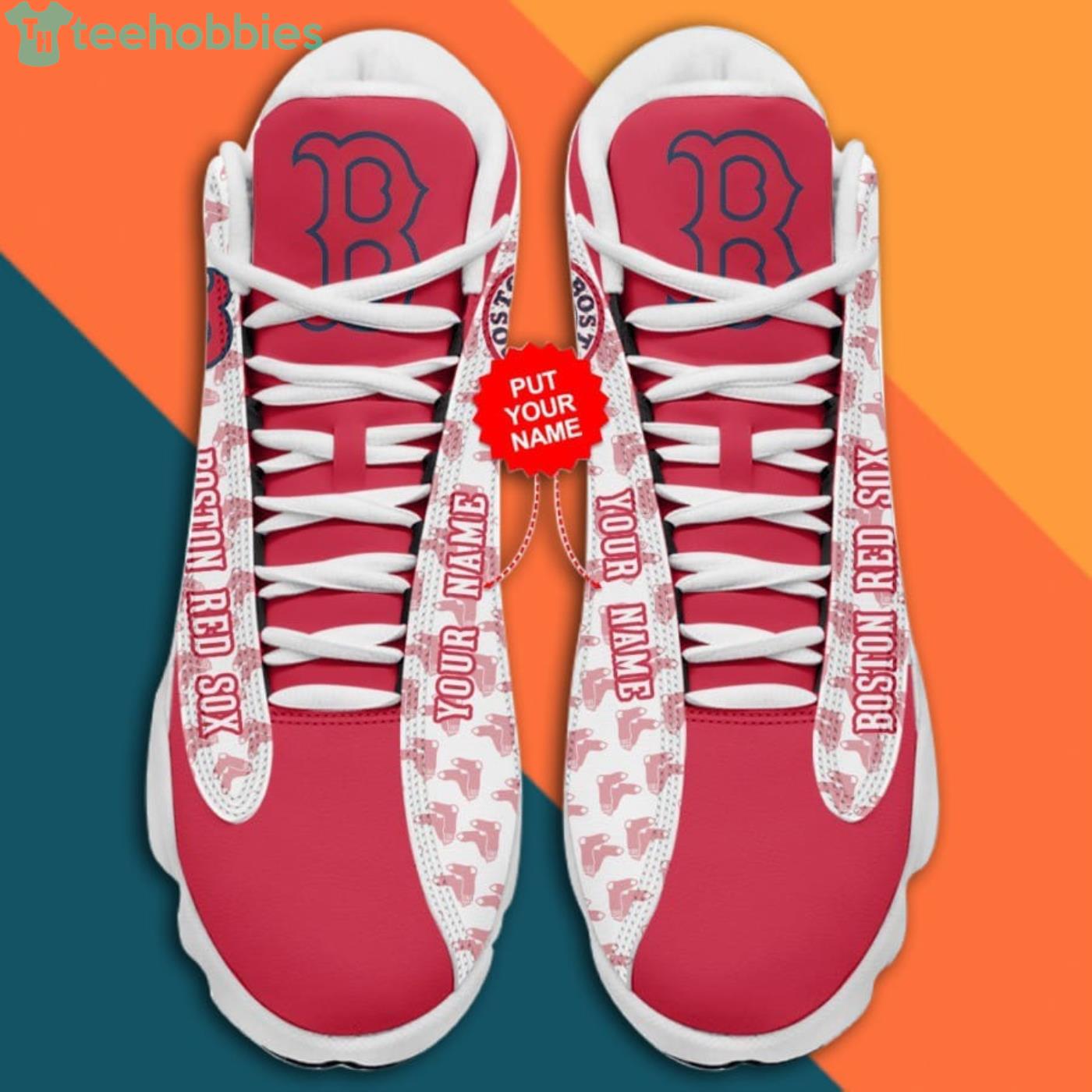 Personalized Shoes Boston Red Sox Air Jordan 13 Custom Name - USALast