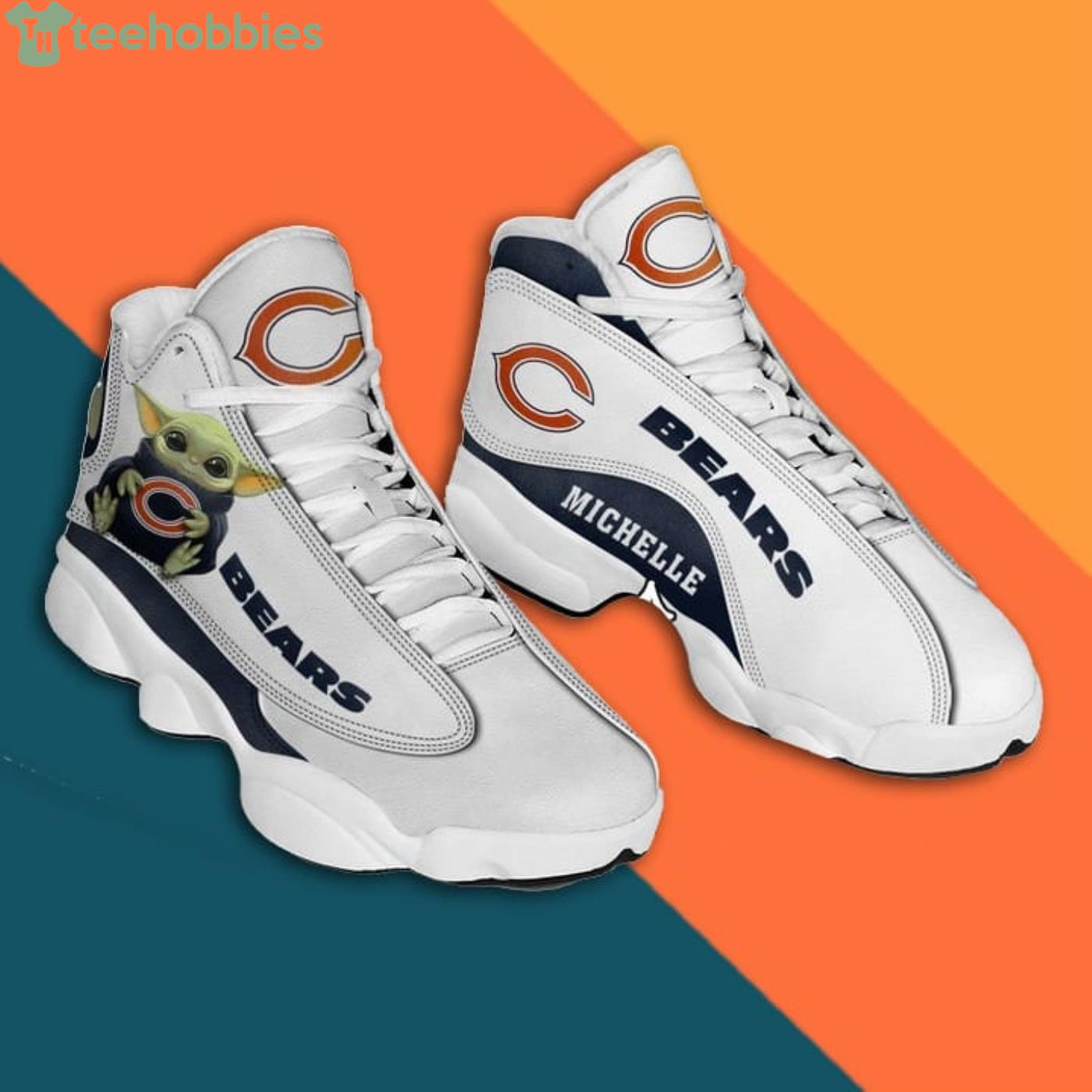 Chicago Bears Air Jordan Hightop Shoes - Freedomdesign