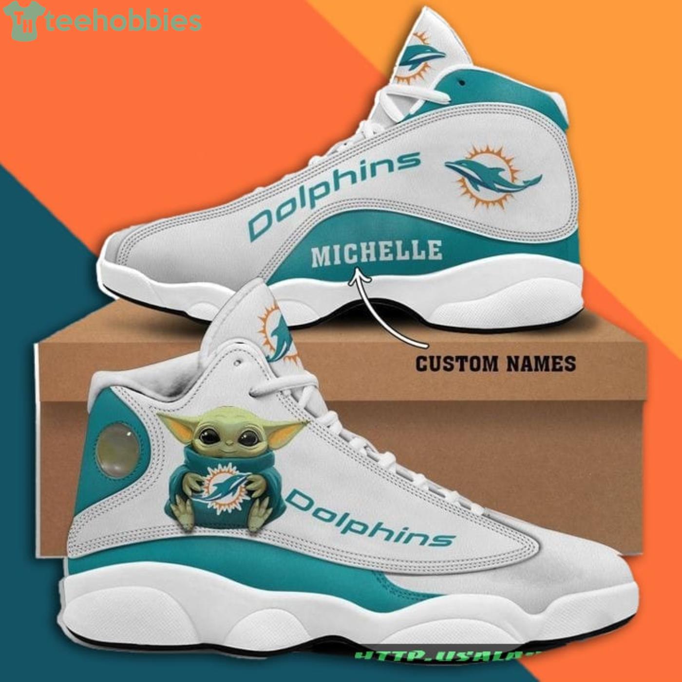 Miami Dolphins Shoes Custom High Top Sneakers