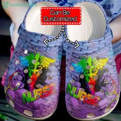 Custom Name Nurse Bricks Breaking Gift For Nurse Clog Shoes Product Photo 1