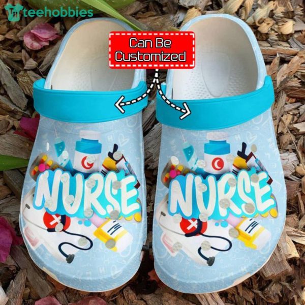 Custom Name Nurse In Colors Gift For Nurse Clog Shoes For Men And Women Product Photo 1