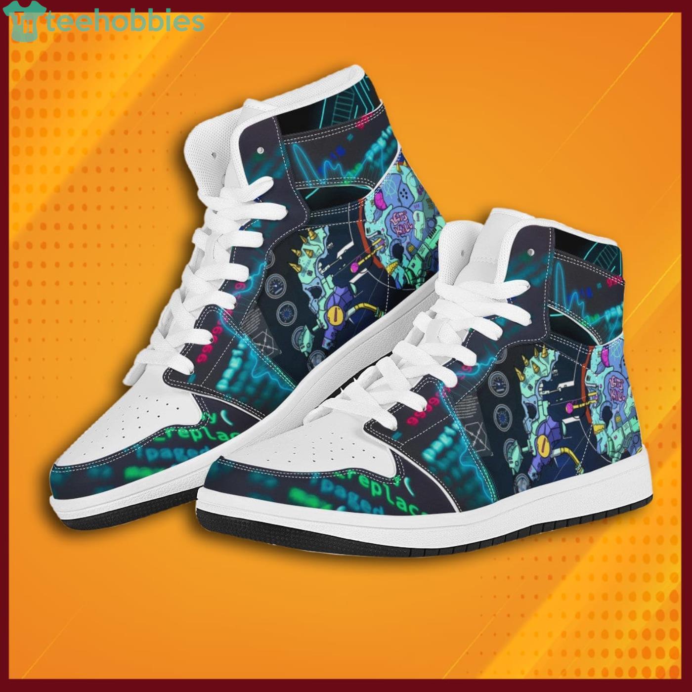 Cyberpunk Green Sneaker Boots Shoes Product Photo 3 Cyberpunk Green Sneaker Boots Shoes Product Photo 3