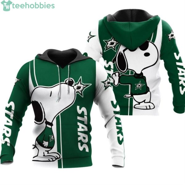 Dallas Stars Snoopy Lover All Over Print 3D Hoodieproduct photo 1