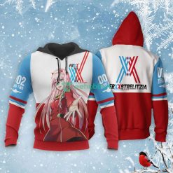 Darling In The Franxx All Over Printed 3D Shirt Custom Code 002 Zero Two Anime Fans Product Photo 1