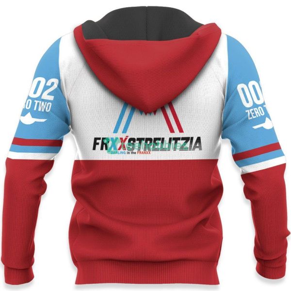 Darling In The Franxx All Over Printed 3D Shirt Custom Code 002 Zero Two Anime Fans Product Photo 5
