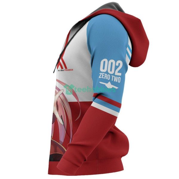 Darling In The Franxx All Over Printed 3D Shirt Custom Code 002 Zero Two Anime Fans Product Photo 6